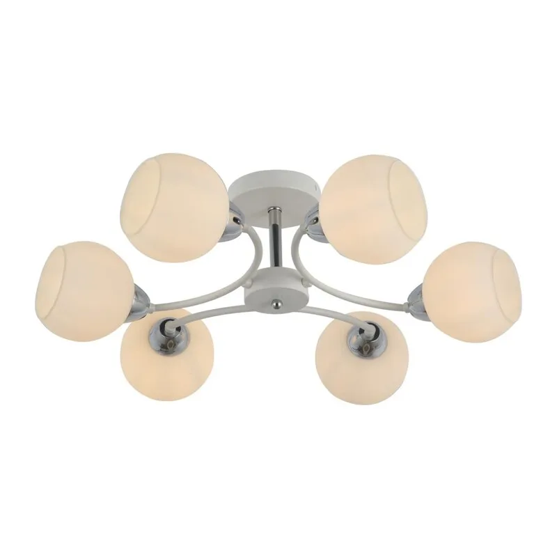 5647/6C COMFI LN23 000 белый, хром Люстра потолочная E27 6*60W 220V KODI