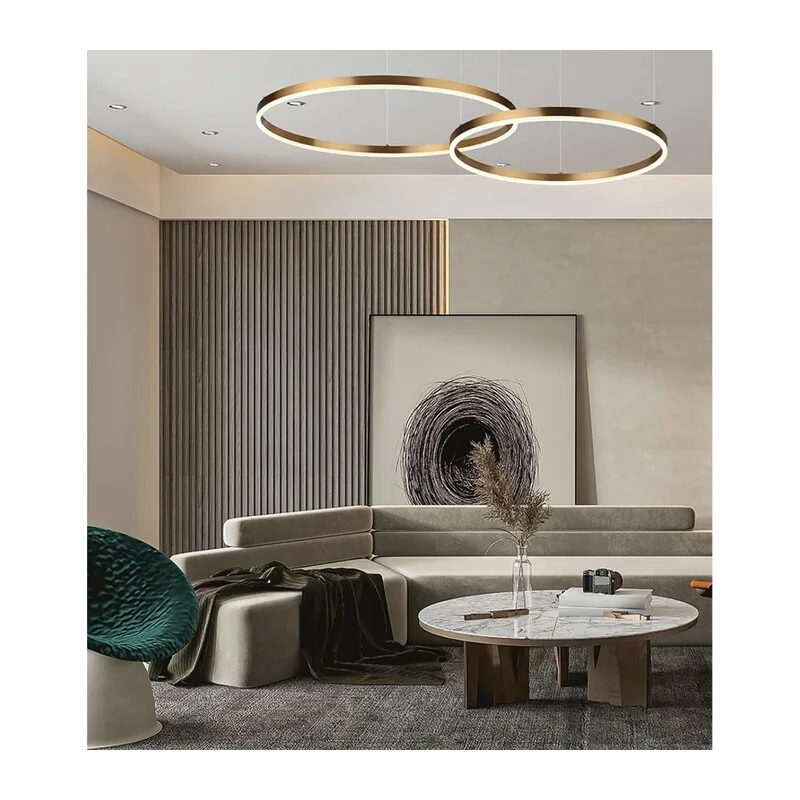 6531/34L LEDIO LN26 263 латунь Светильник подвесной LED 34W  3000/4000/6000К 220V ECHO 3