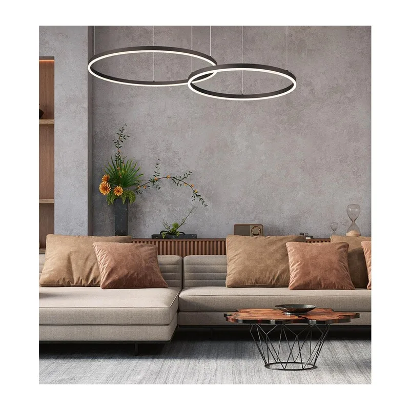 6530/50L LEDIO LN26 262 чёрный Светильник подвесной LED 50W  3000/4000/6000К 220V ECHO 3