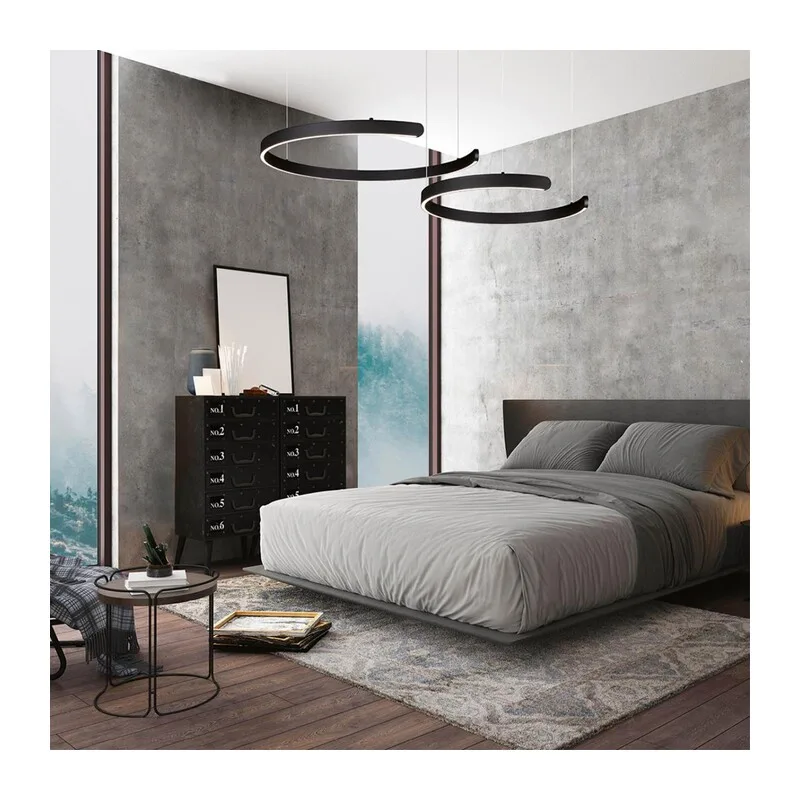 6534/43L LEDIO LN26 265 чёрный Светильник подвесной LED 43W  3000/4000/6000К 220V INDIE 4