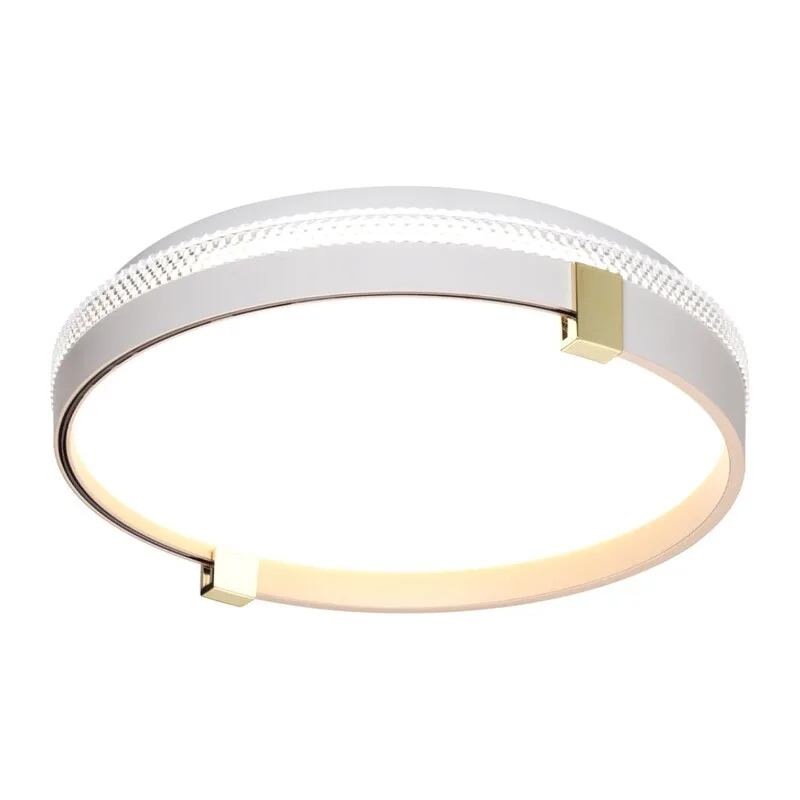 7646/CL PALE SN 189 Светильник пластик/белый/золотой LED 30Вт 4000К D340 IP43 OLIDI WHITE 4
