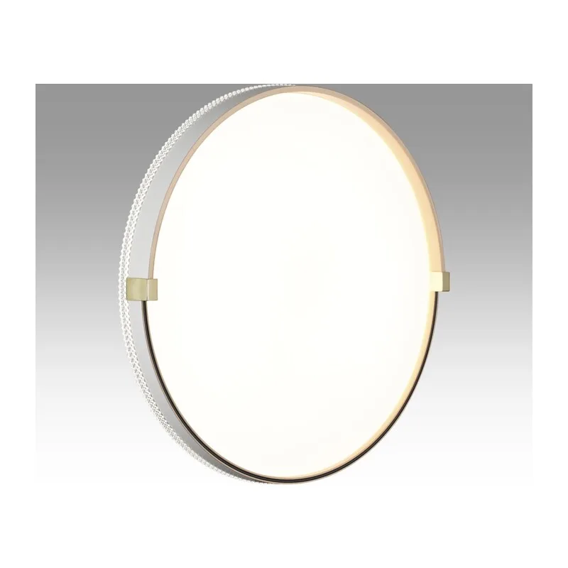 7646/DL PALE SN 189 Светильник пластик/белый/золотой LED 48Вт 4000К D390 IP43 OLIDI WHITE 3