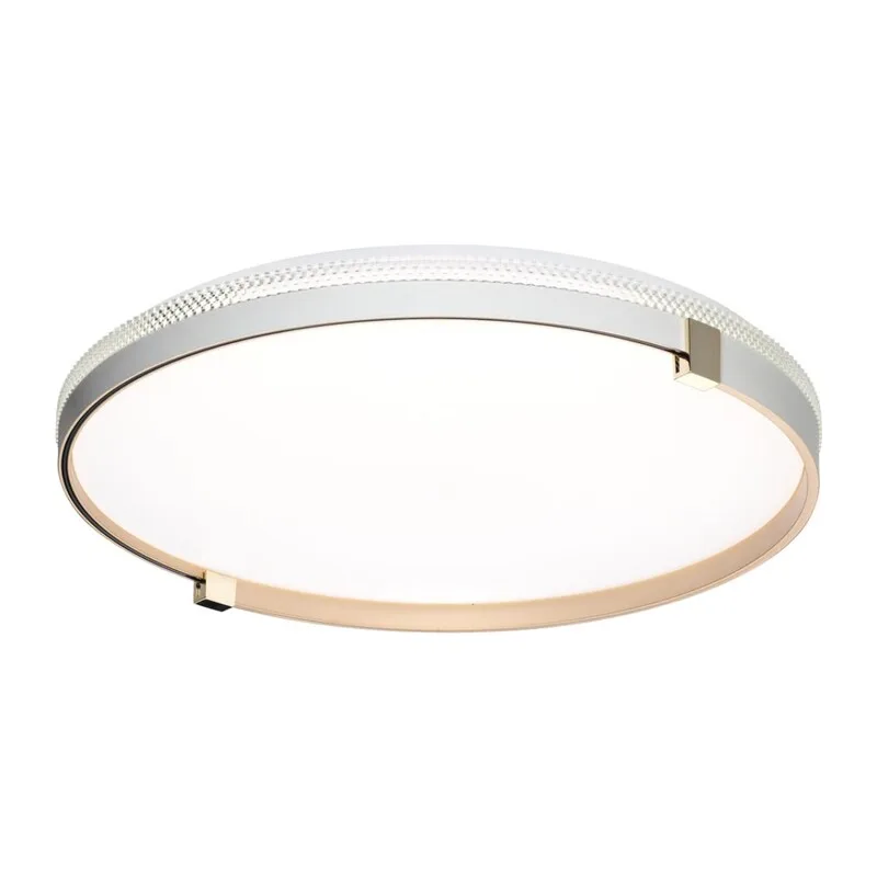 7646/DL PALE SN 189 Светильник пластик/белый/золотой LED 48Вт 4000К D390 IP43 OLIDI WHITE 4