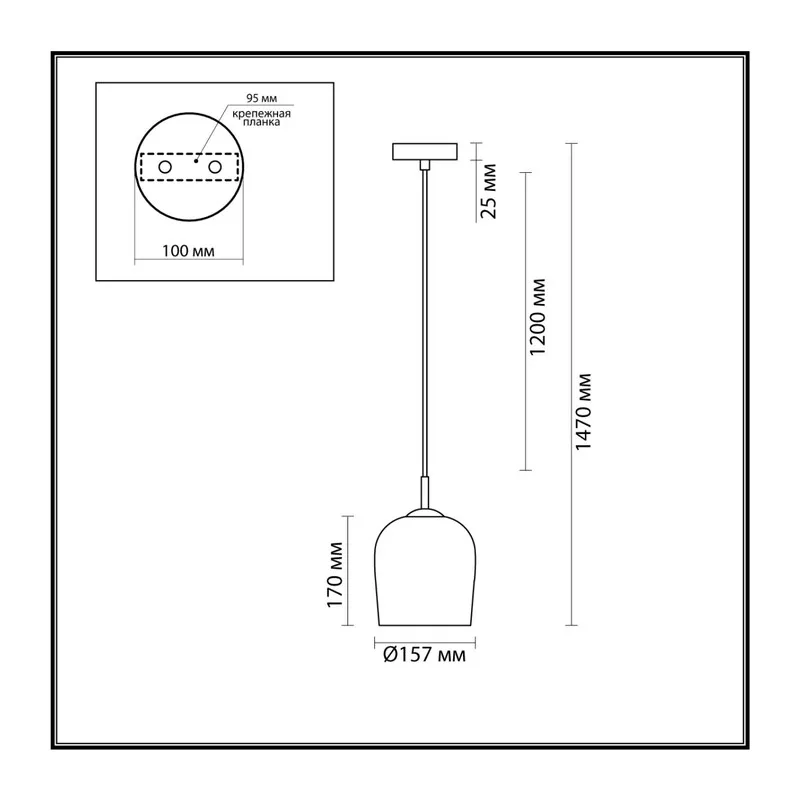 6551/1A SUSPENTIONI LN26 387 матовое золото Подвес E14 1*40W 220V ELLIE 3