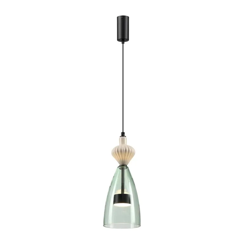 5046/12LC L-VISION ODL24 369 черный/зеленый/металл/стекло/керамика Подвес LED 12W 4000К 1400Лм PALLETA