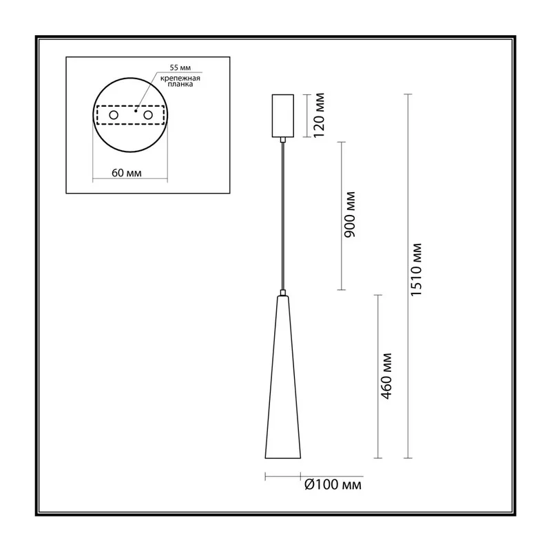 5043/12L L-VISION ODL24 000 глянц.золото/прозрачный/металл/стекло Подвес LED 12W 3000K 1334Лм LUMP 4