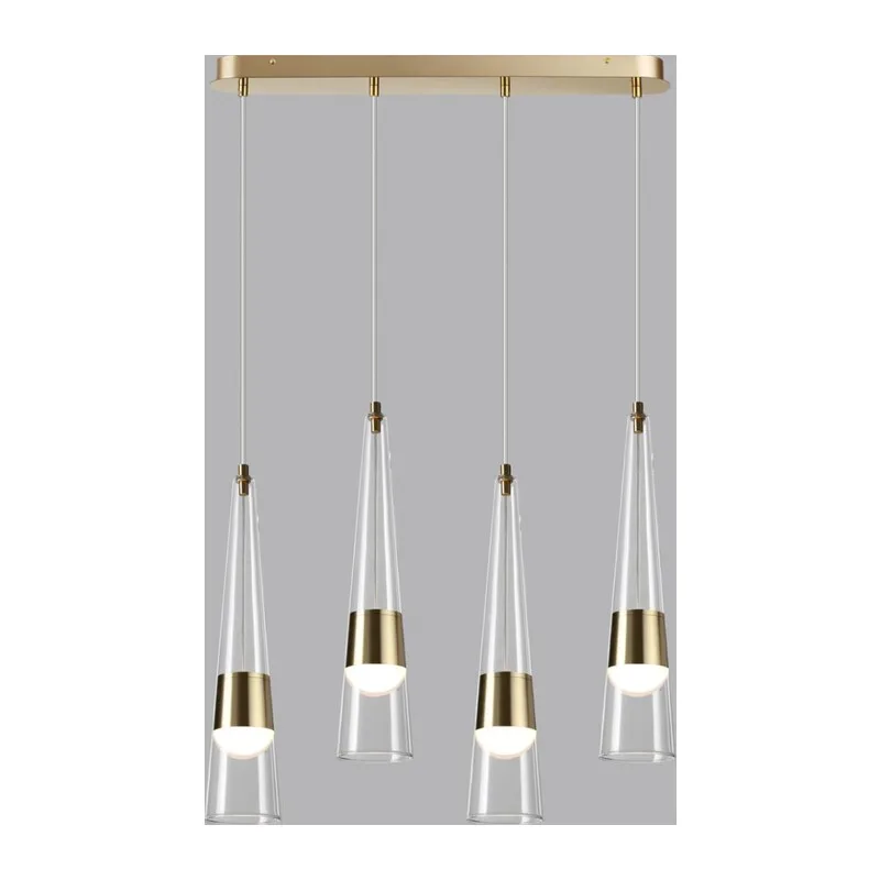 5043/42L L-VISION ODL24 000 глянц.золото/прозрачный/металл/стекло Люстра LED 42W 3000K 4167Лм LUMP 2