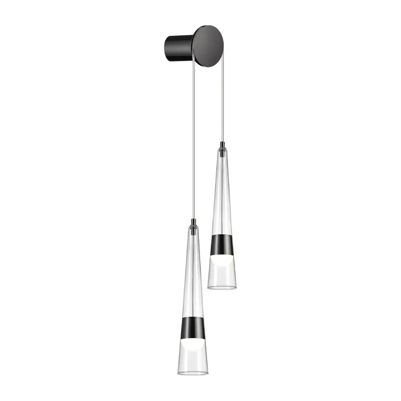 5044/24WL L-VISION ODL24 000 глянц.темн.хром/прозрачный/металл/стекло Бра LED 24W 3000K 2536Лм LUMP