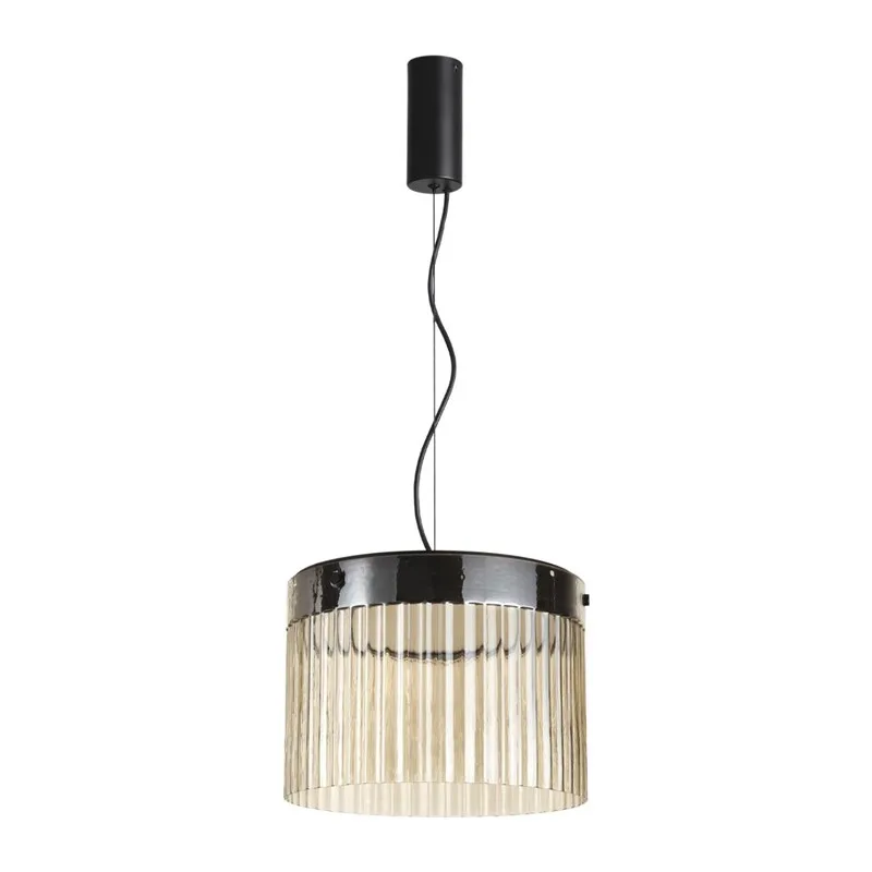 5047/24L L-VISION ODL24 000 черный/светл.янтарный/металл/стекло Подвес LED 24W 4000К 2715Лм PILLARI