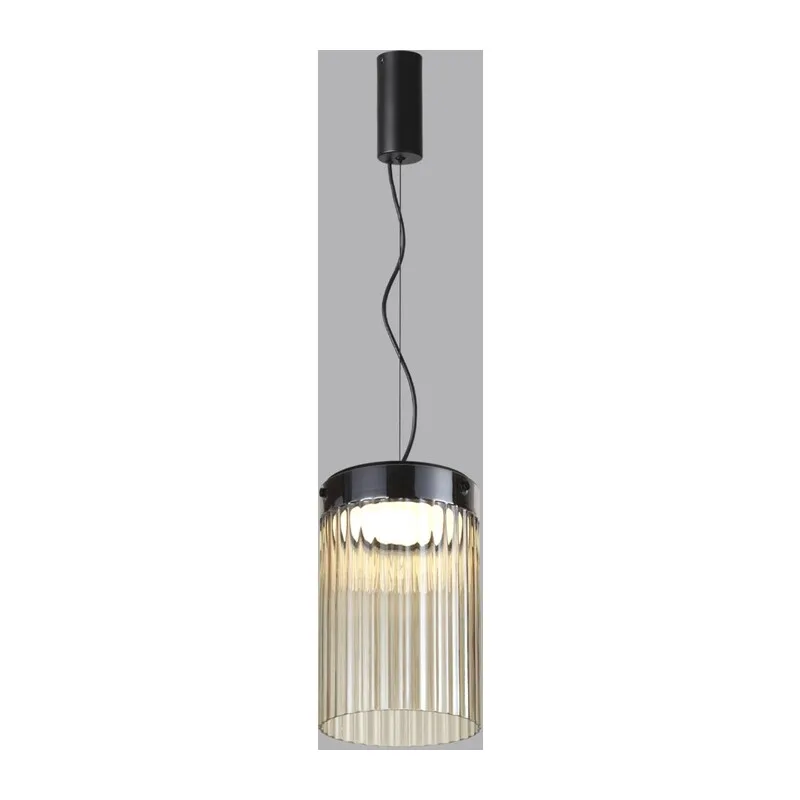 5047/15L L-VISION ODL24 000 черный/светл.янтарный/металл/стекло Подвес LED 15W 4000К 1676Лм PILLARI 3