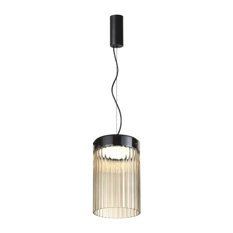 5047/15L L-VISION ODL24 000 черный/светл.янтарный/металл/стекло Подвес LED 15W 4000К 1676Лм PILLARI 2