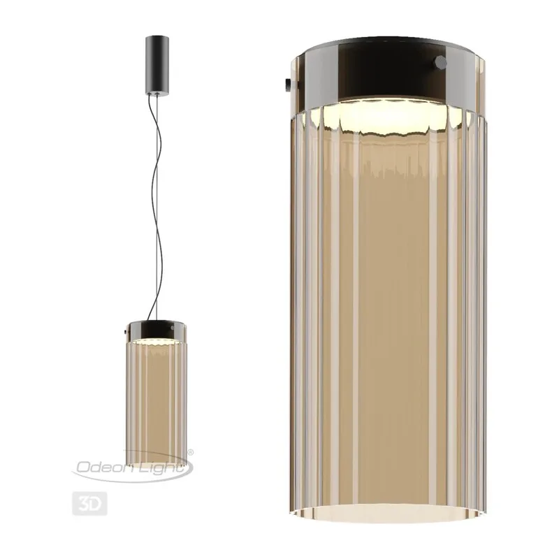 5047/10LC L-VISION ODL24 000 черный/светл.янтарный/металл/стекло Потолочный светильник LED 10W 4000К 1237Лм PILLARI 4