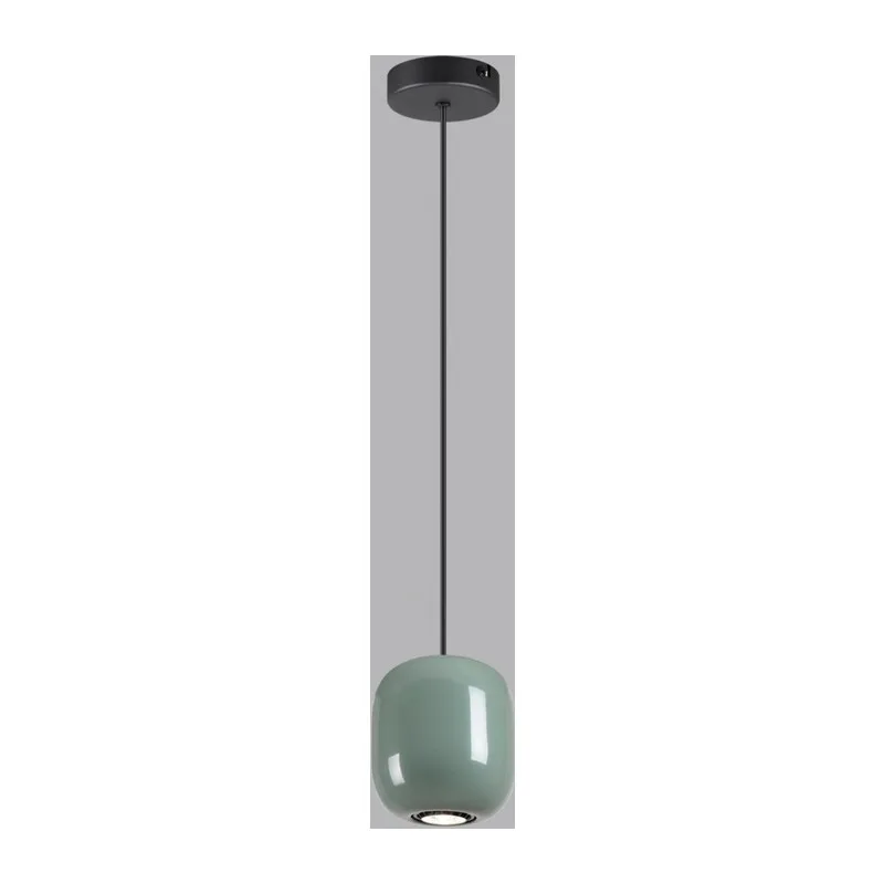 5053/1C PENDANT ODL24 375 черный/зеленый/металл Подвес GU10 LED 4W OVALI 2