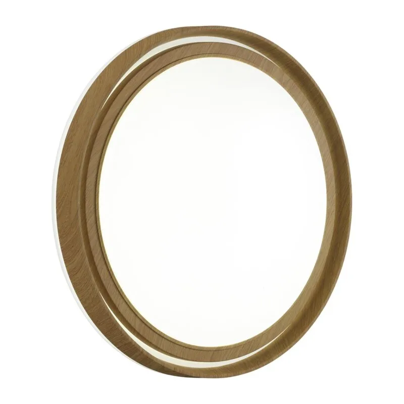 7640/DL BASICA SN 169 Светильник пластик/корич. под дер. LED 48Вт 4000K D390 IP43 RUX WOOD 2