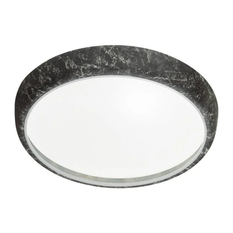 7639/DL COLOR SN 137 Светильник пластик/черн. мрамор LED 48Вт 4000K D410 IP43 MRAMO BLACK 4