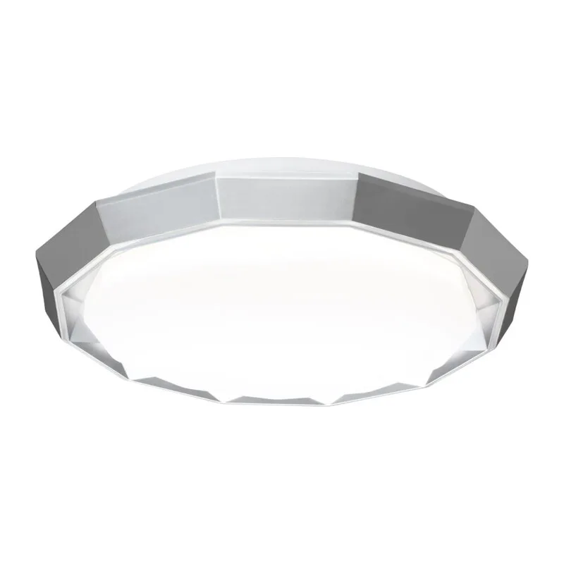 7671/DL COLOR SN 000 Светильник пластик/белый/хром LED 48Вт 3000-6000К D435 IP43 пульт ДУ VAXIN 5