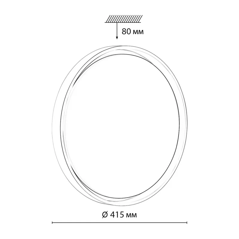 7645/DL COLOR SN 158 Светильник пластик/белый/оранжевый LED 48Вт 4000К D415 IP43 KISIL 4