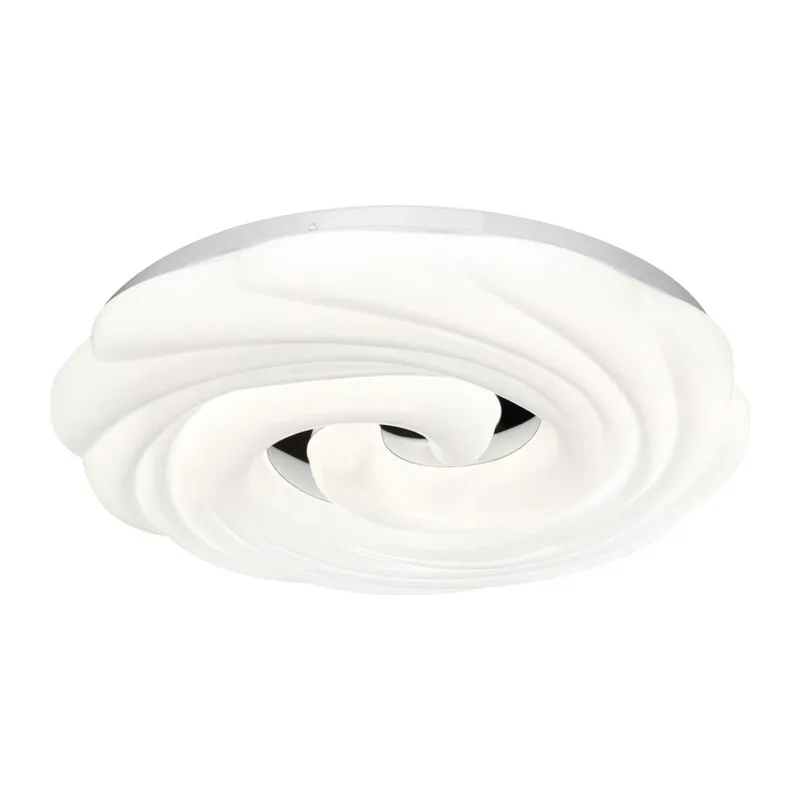 7675/DL PALE SN 000 Светильник пластик/белый/серебристый LED 48Вт 3000-6000К D380 IP43 пульт ДУ AGAP 5