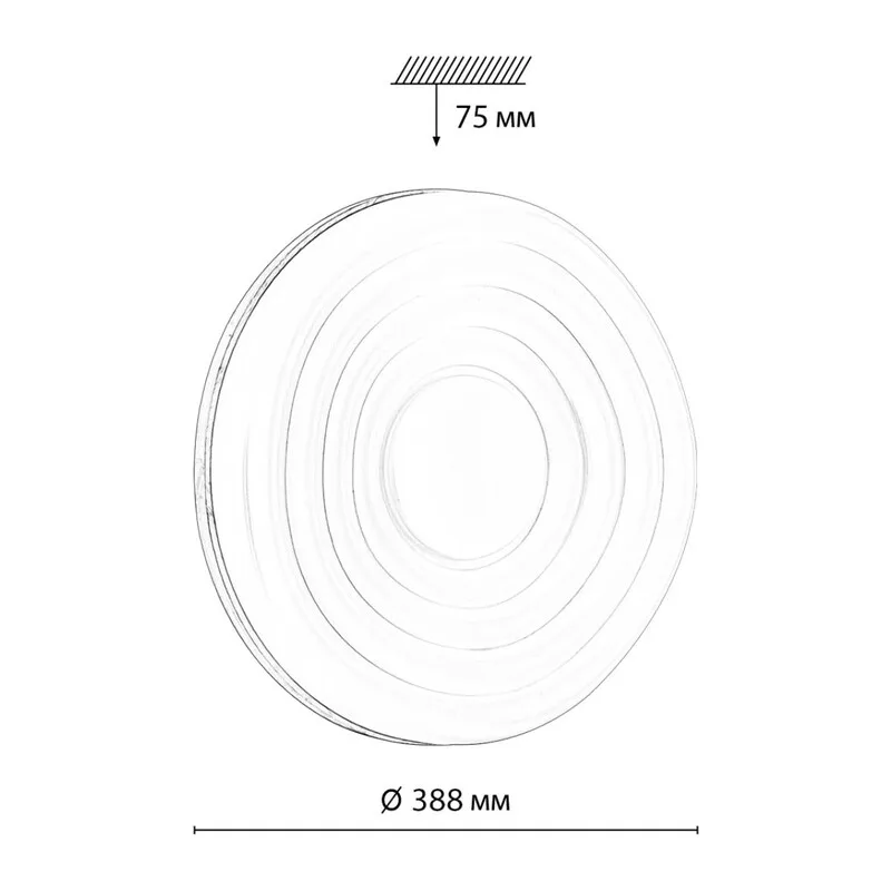 7674/DL PALE SN 000 белый/натуральное дерево LED 48Вт 3000-6000К D388 IP43 пульт ДУ FASS WOOD 6