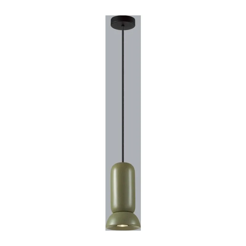 5054/1B PENDANT ODL24 379 черный/зеленый/металл/керамика Подвес GU10 LED 4W KERAMA 2
