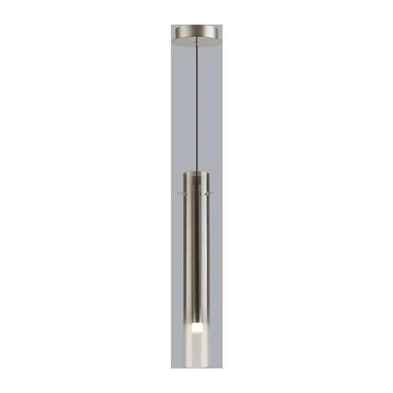5061/5LA PENDANT ODL24 383 серебристый/дымчатый/металл/стекло Подвес LED 4W 3000K SHINY 2