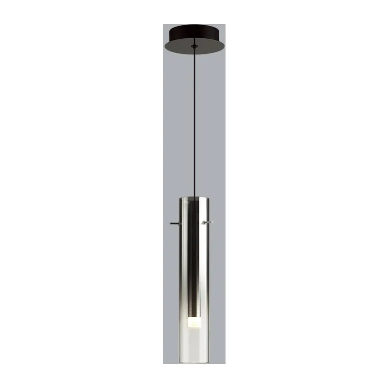 5062/5L PENDANT ODL24 383 черный/темн.хром/металл/стекло Подвес LED 5W 3000K SHINY 2