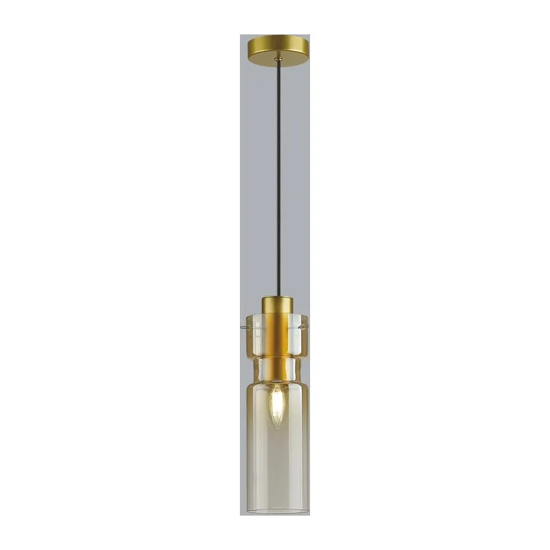 5057/1A PENDANT ODL24 385 золотой/янтарный/металл/стекло Подвес E27 1*40W SCROW 2