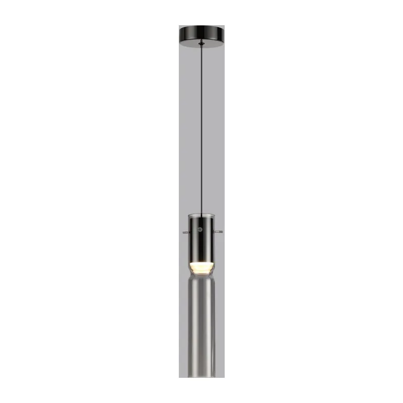 5058/5L PENDANT ODL24 385 черный/дымчатый/металл/стекло Подвес LED 5W 3000K SCROW 2