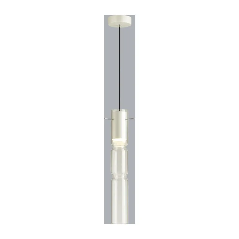 5059/5LB PENDANT ODL24 385 белый/прозрачный/металл/стекло Подвес LED 5W 3000K SCROW 2