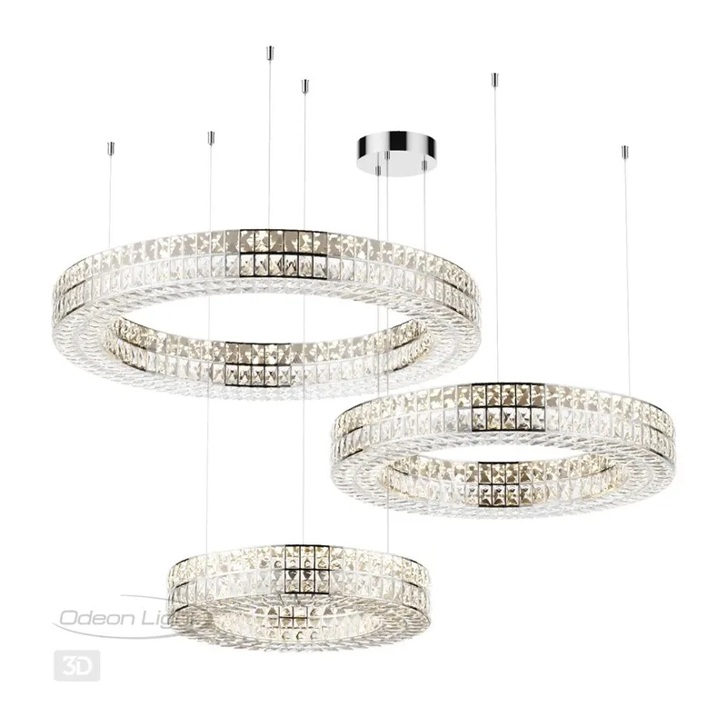 4927/52L L-VISION ODL24 583 хром/металл/хрусталь Люстра LED 52W 4000K 2971Лм PANTA 5