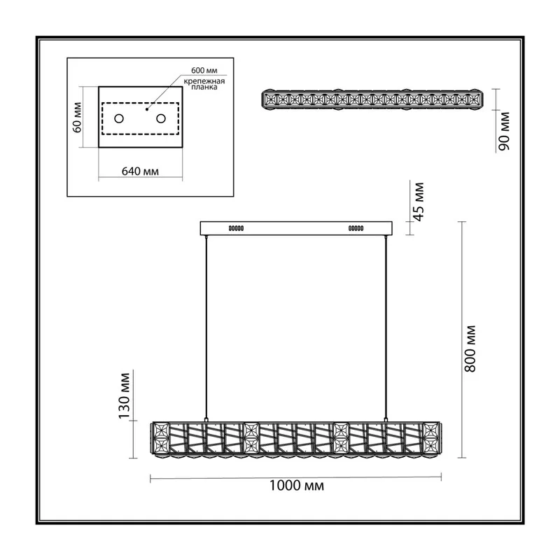5071/40L HALL ODL24 595 золото/прозрачный/металл/хрусталь/стекло Люстра LED 40W 3700K VERSION 3