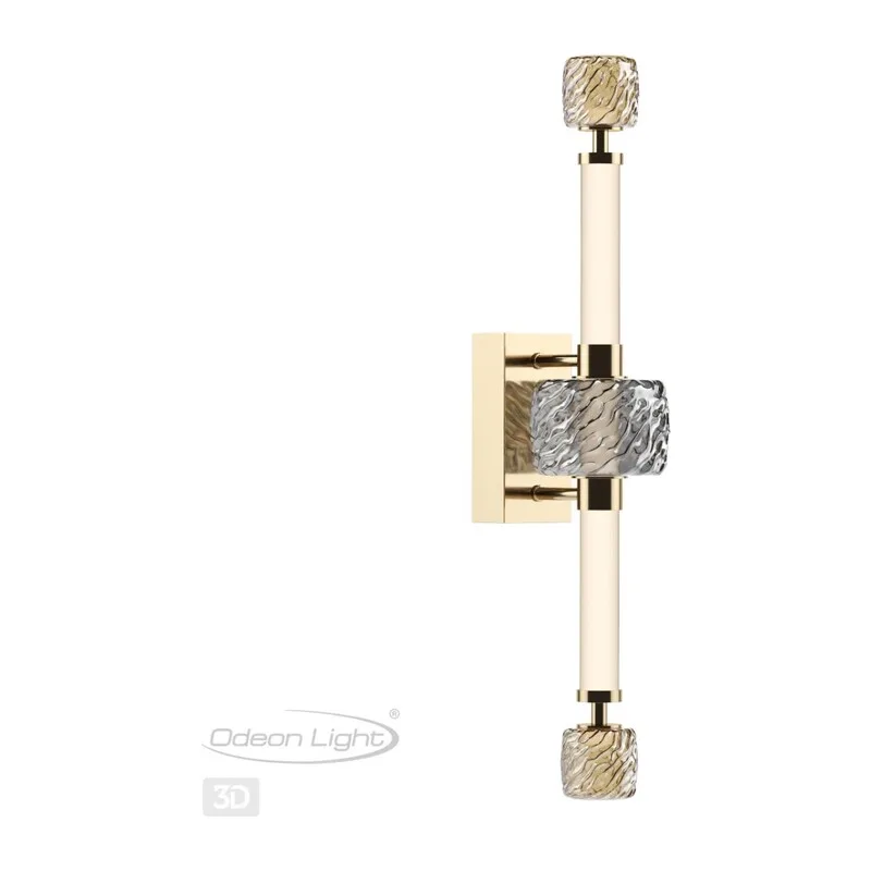 5426/28WL L-VISION ODL_EX24 000 золотой/белый/дымчатый/коньячный/металл/стекло/акрил Бра LED 28W 3000K KLIFF 4