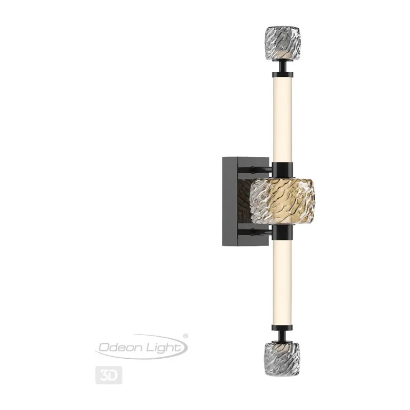 5427/28WL L-VISION ODL_EX24 000 черный хром/белый/дымчатый/коньячный/металл/стекло/акрил Бра LED 28W 3000K KLIFF 5