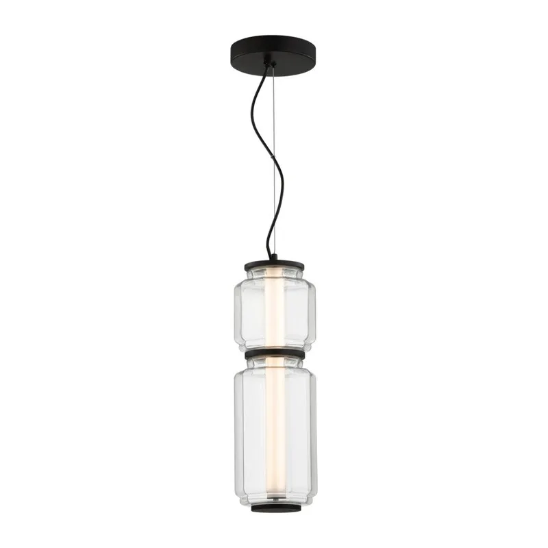 5409/20L HIGHTECH ODL_EX24 105 черный/прозрачный/металл/стекло/акрил Подвес LED 20W 3000K 1480Лм JAM 2