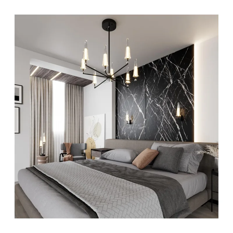 5429/10TL MODERN ODL_EX24 000 черный матов./прозрачный/металл/стекло/акрил Настольная лампа LED 10W 3000K 740Лм FUNGO 2