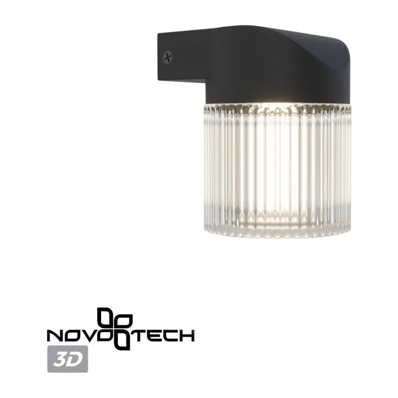 359291 STREET NT24 720 черный Светильник ландшафтный настенный IP65 LED 7W 4000K 175-265V ESTIMA 6