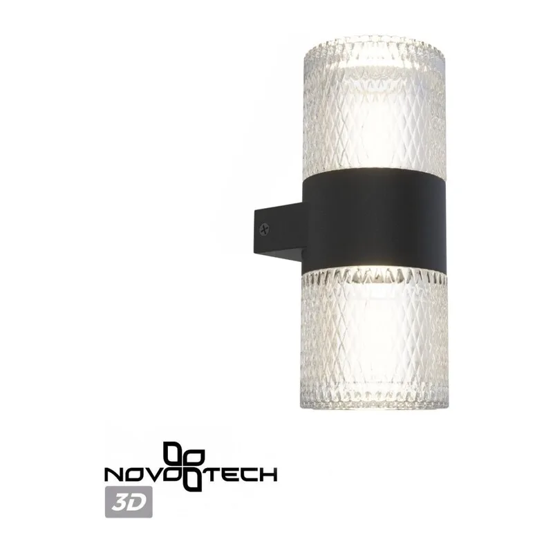 359294 STREET NT24 722 черный Светильник ландшафтный настенный IP65 LED 14W 4000K  175-265V ESTIMA 5