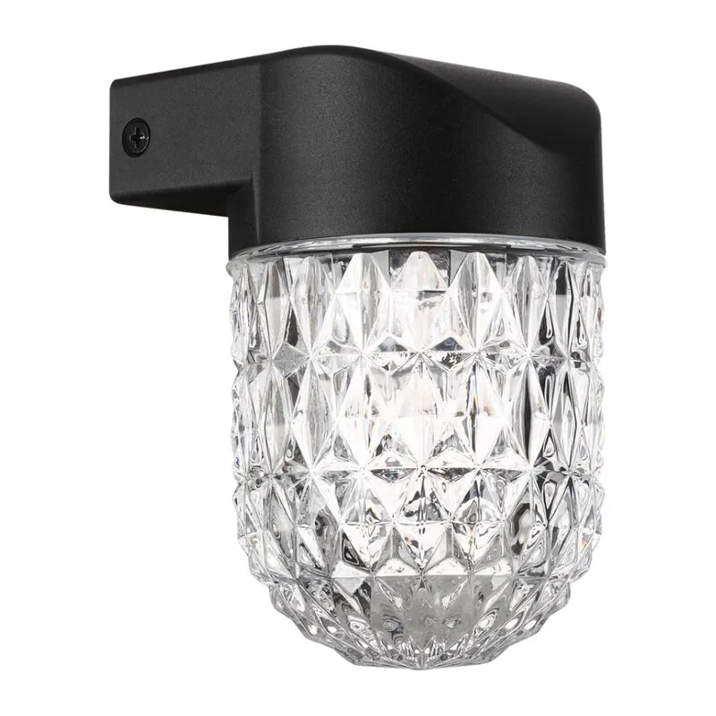 359295 STREET NT24 724 черный Светильник ландшафтный настенный IP65 LED 7W 4000K 175-265V ESTIMA
