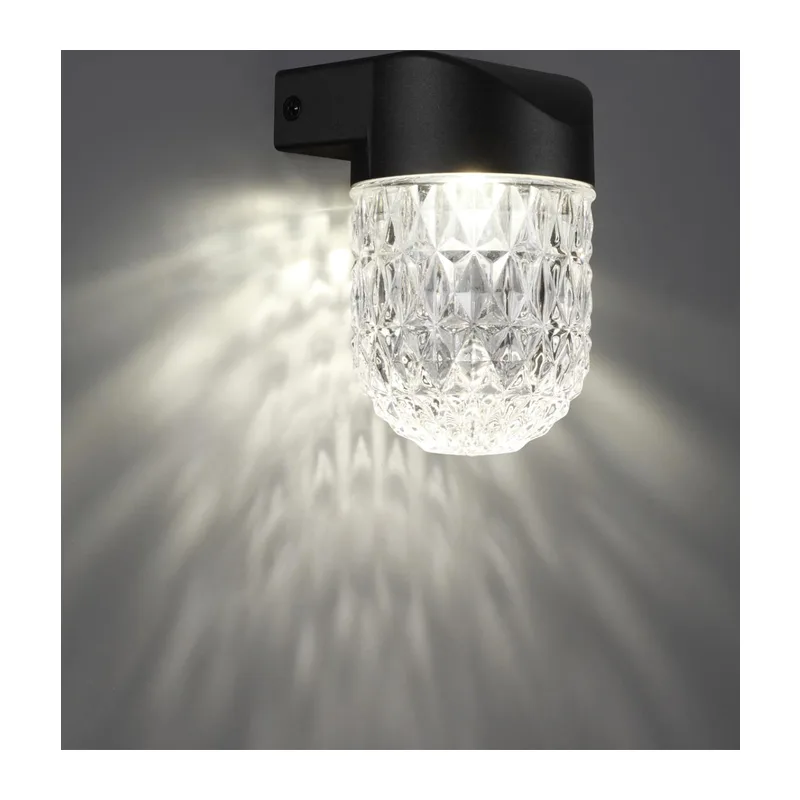 359295 STREET NT24 724 черный Светильник ландшафтный настенный IP65 LED 7W 4000K 175-265V ESTIMA 3