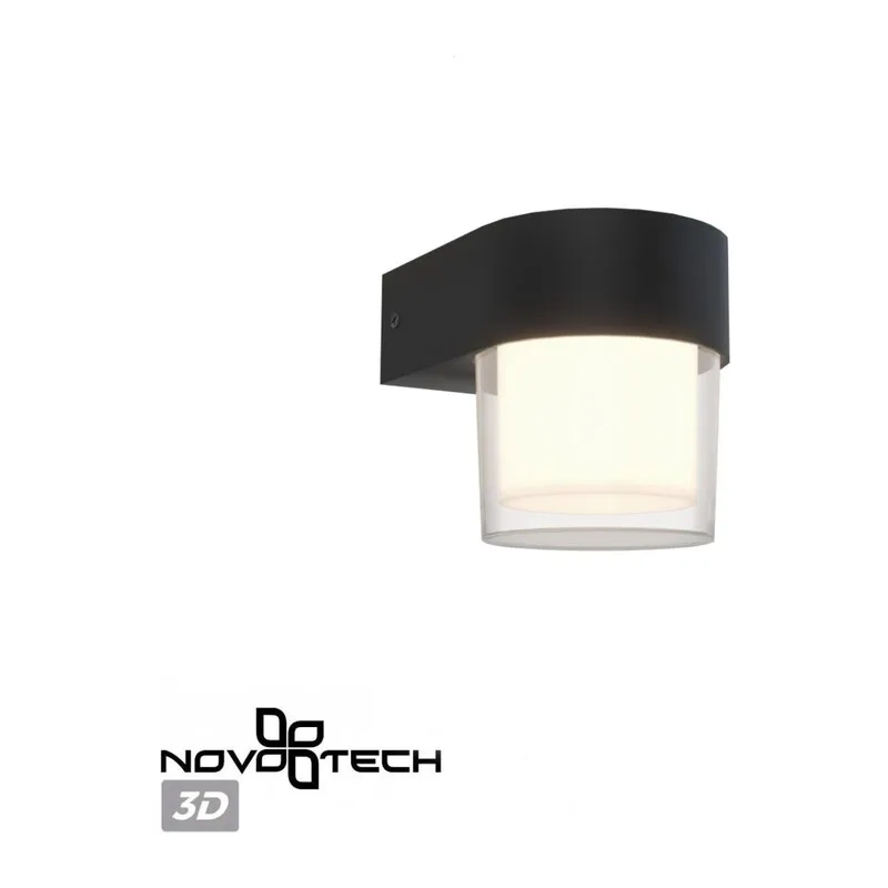 359297 STREET NT24 774 черный Светильник ландшафтный настенный IP65 LED 5W 4000K 175-265V OPAL 5