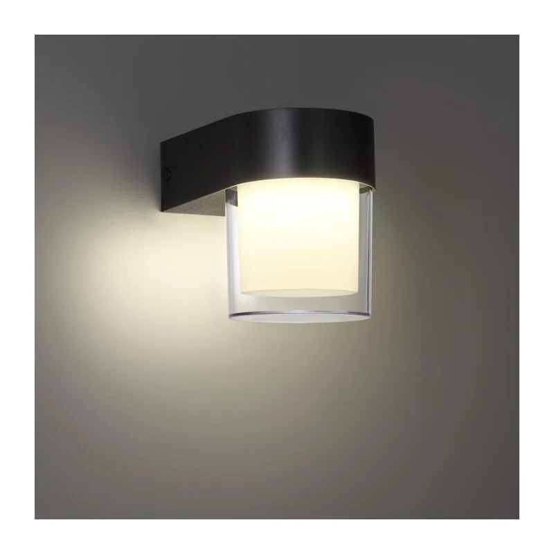 359297 STREET NT24 774 черный Светильник ландшафтный настенный IP65 LED 5W 4000K 175-265V OPAL 2