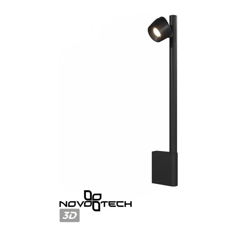 359313 OVER NT24 354 черный Светильник настенный диммируемый (выключатель) IP20 LED 7W+7W 4000K 220-240V FERMO 7