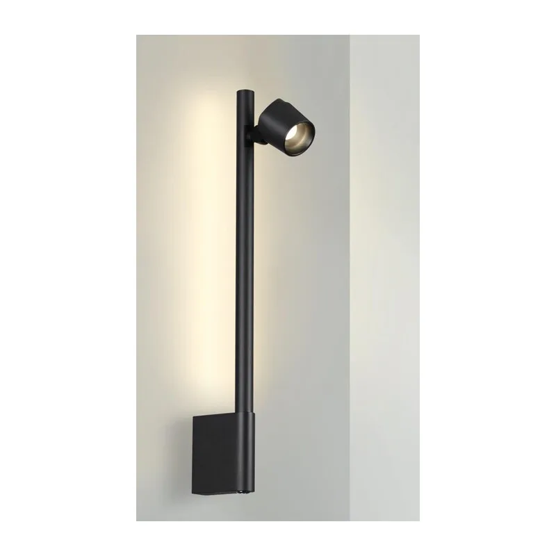 359313 OVER NT24 354 черный Светильник настенный диммируемый (выключатель) IP20 LED 7W+7W 4000K 220-240V FERMO 4