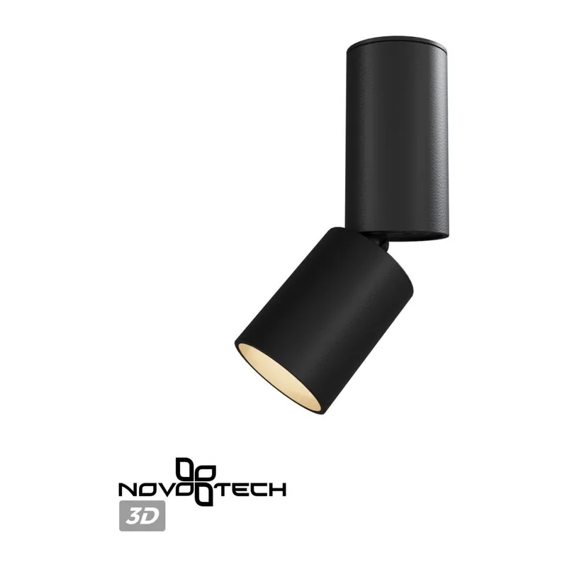 359317 OVER NT24 426 черный Светильник накладной светодиодный IP20 LED 10W 85-265V 3000K 1100Лм TUBO 5
