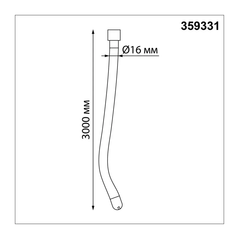 359331 KONST NT24 082 черный Светильник светодиодный IP20 LED 4000K 38W 170-265V 3360Лм RAMO 8