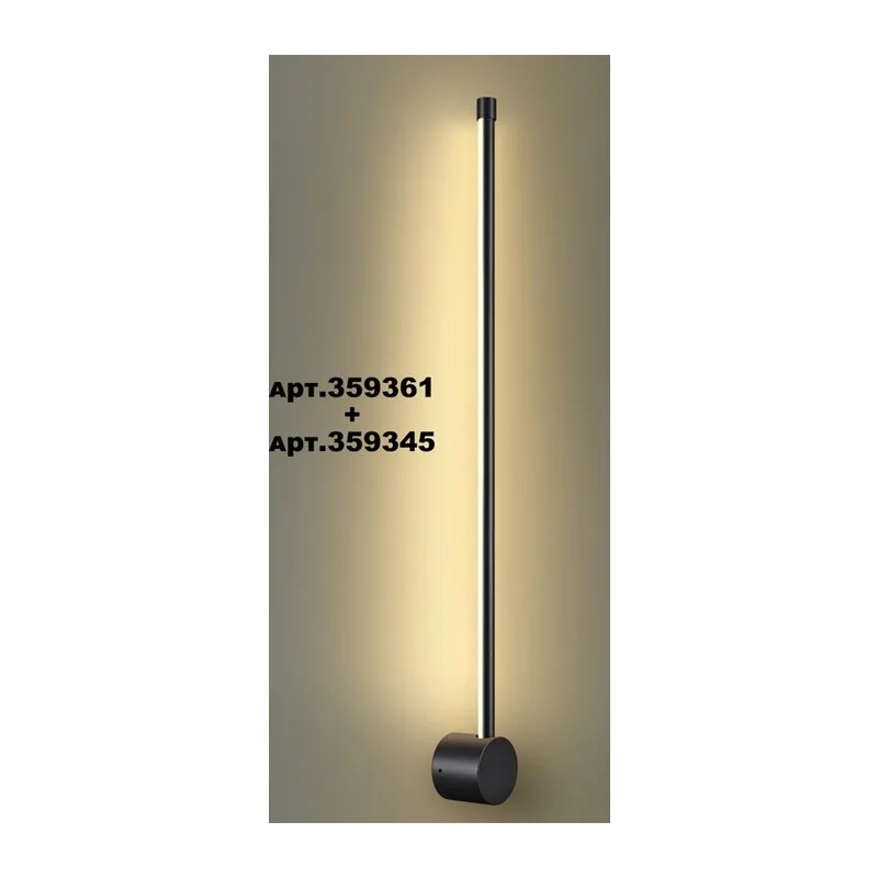 359345 KONST NT24 056 черный Светильник линейный светодиодный IP20 LED 12W 170-265V 3000K 944Лм VITZ 2
