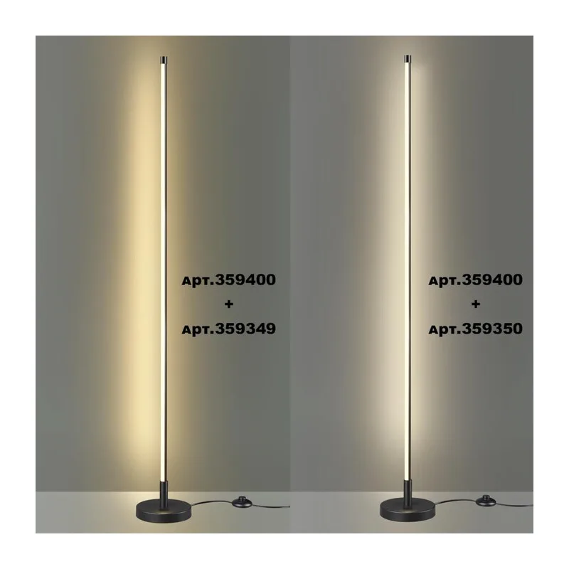 359349 KONST NT24 056 черный Светильник линейный светодиодный IP20 LED 20W 170-265V 3000K 1540Лм VITZ 2