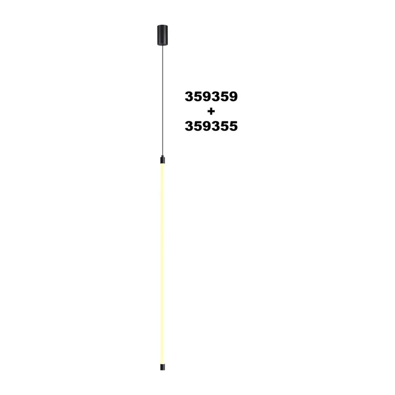 359355 KONST NT24 058 черный Светильник линейный светодиодный IP20 LED 15W 170-265V 3000K 1232Лм VITZ 6