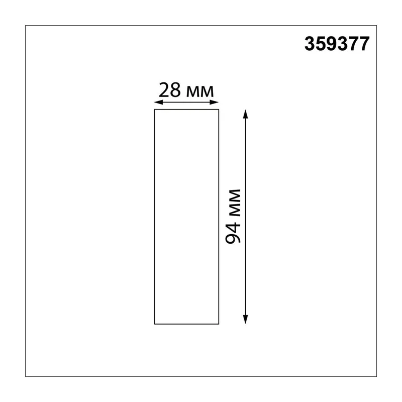 359377 KONST NT24 048 черный Соединитель прямой IP20 48V GLAT 4