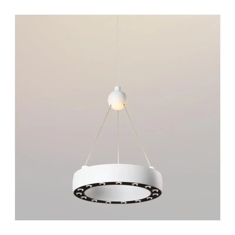 359395 OVER NT24 278 белый Светильник подвесной светодиодный, длина провода 2м IP20 LED 12W вниз/5W вверх 220V 1360Лм 3000K TURN 2